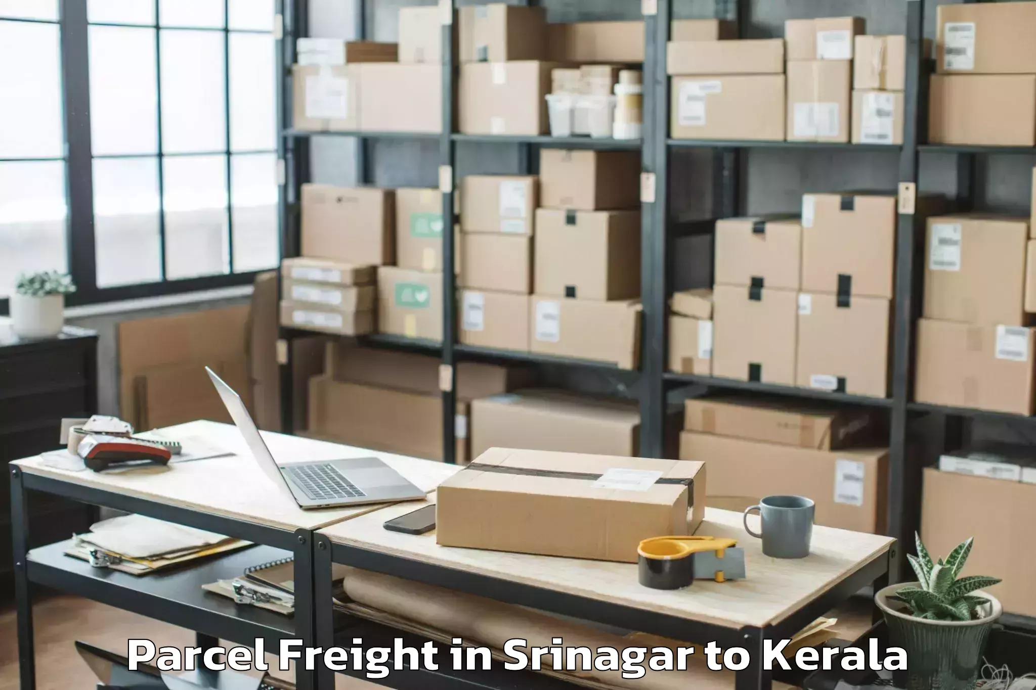 Reliable Srinagar to Poojapura Parcel Freight